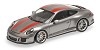 Porsche 911 R 2016 silver w/ red stripes