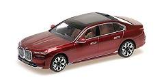 BMW I7 2023 red metallic