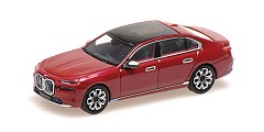 BMW I7 2023 red metallic