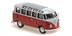 VW Samba bus 1961 grey/red